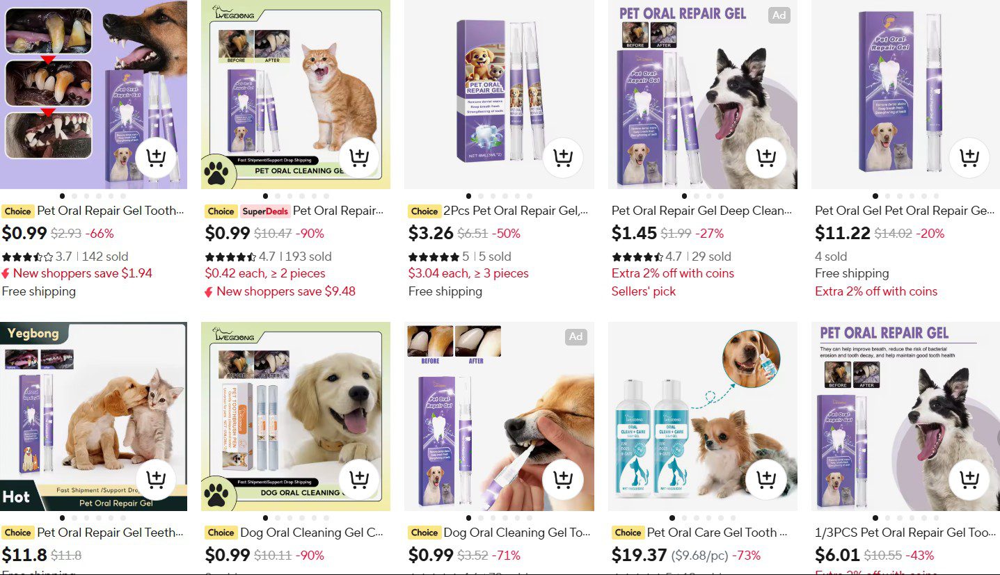 Natural Pet Oral Repair Gel