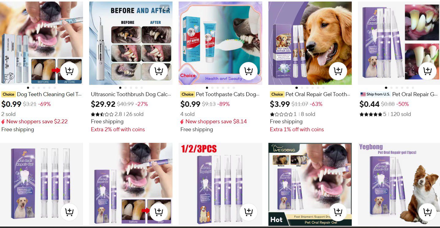 Pet Oral Repair Gel Tooth Repair Teeth Brushing 